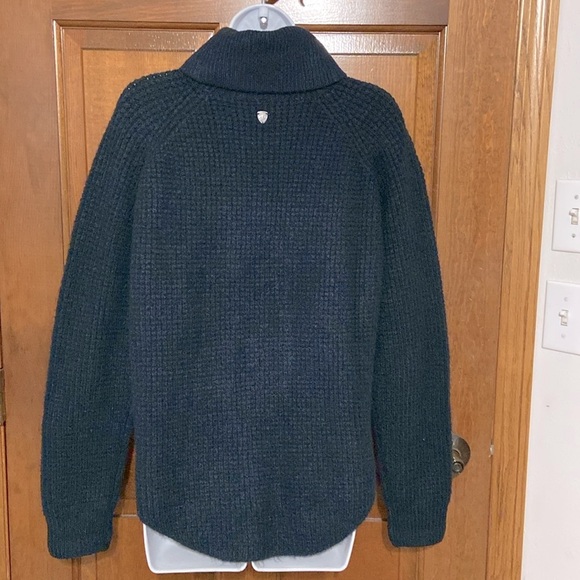 KUHL Womens SOLACE SWEATER Dark Green Turtleneck style Size Large - Picture 5 of 12